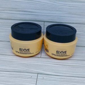 2x Loreal Elvive Total Repair 5 Damage Erasing Balm Protein + Almond Oil